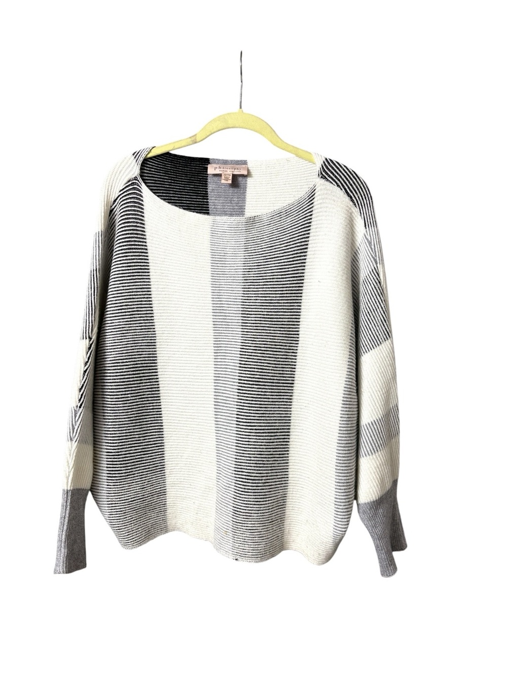 Philosophy Relaxed Stripe Knit Sweater - SZ 2X - Picture 2 of 6